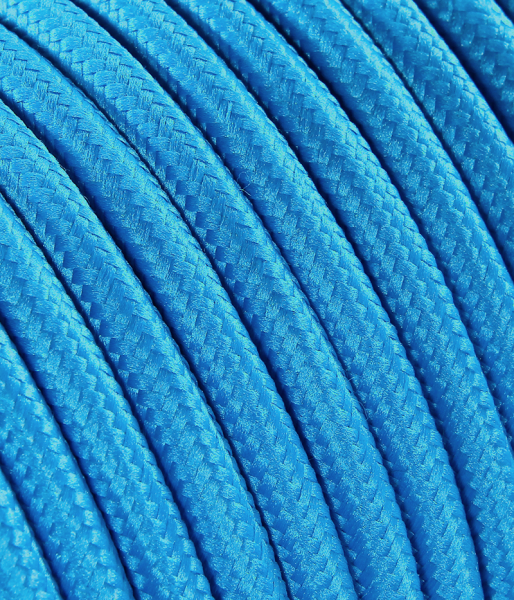 Textilkabel Hellblau TO59, 2 x 0,75mm²