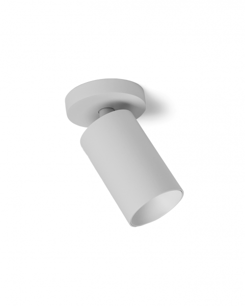 Wand- und Deckenleuchte SpotOn 1 Circle weiss | Antidark