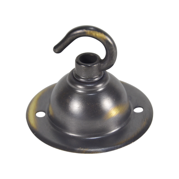Lampenbaldachin "Brushed Antique" mit Haken