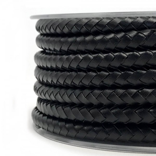 Kabel aus Leder schwarz