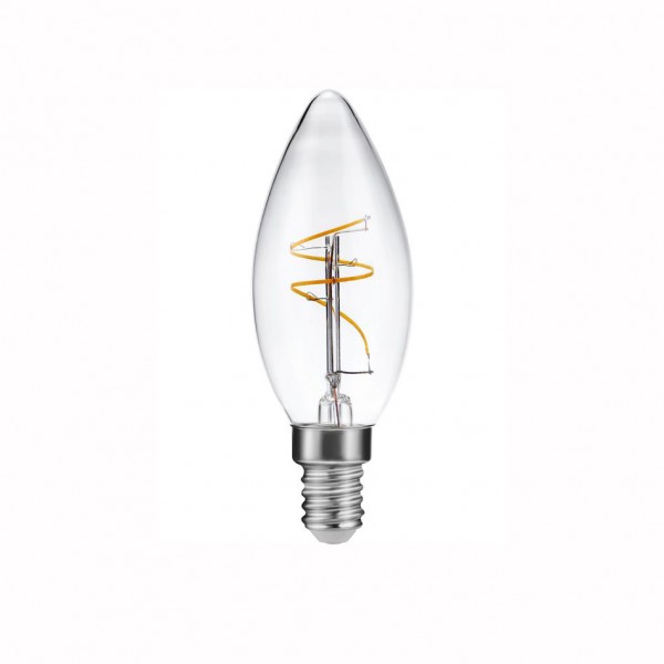 LED E14 Slim Flex Filament Kerze 230V 320Lm 3.2W 2200K Klar Dimmbar