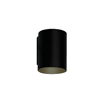 Tubus Wandleuchte Outdoor LED Schwarz | Antidark