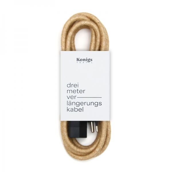 Verlängerungskabel Textil Jute TO415