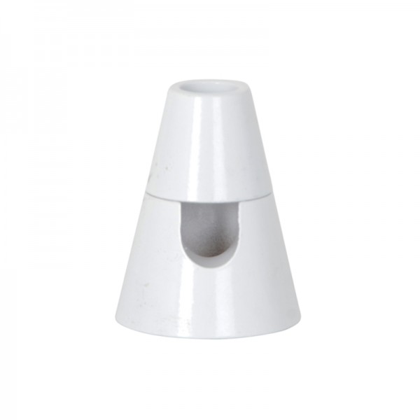 Kabelhalter Konus Weiss