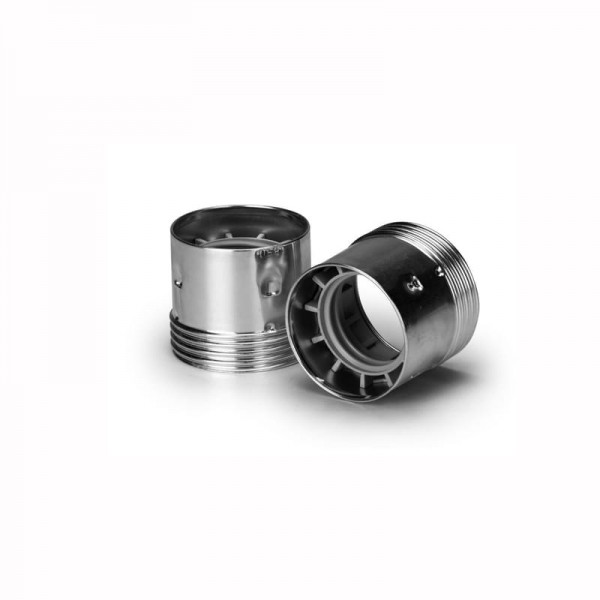 Outer Shell E27 Stahl Vernickelt