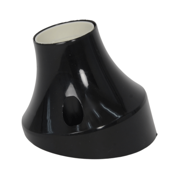 Aufbaufassung E27 Thermoplast schräg Schwarz