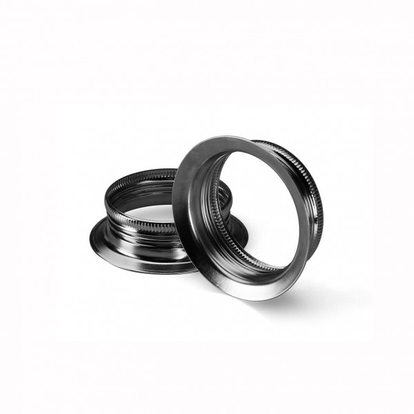 Stellring E27 klein Stahl Nickel