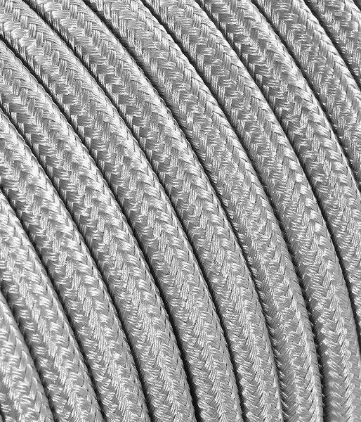 Textilkabel Silber TO69, 3 x 0,75mm²