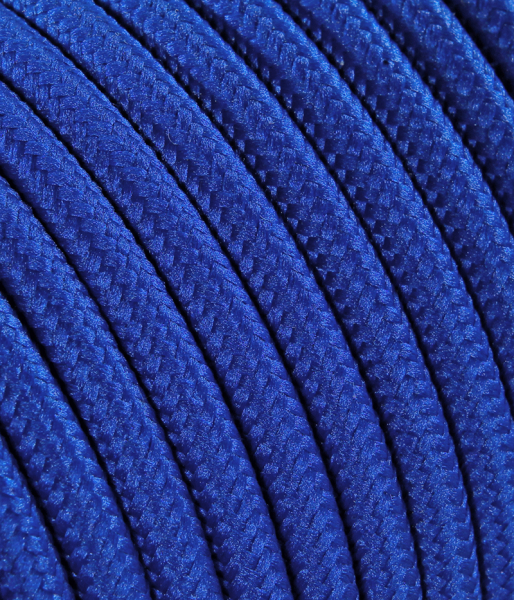 Textilkabel Blau TO60, 2 x 0,75mm²