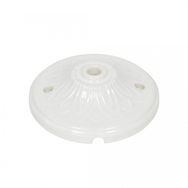 Porzellan Deckenbaldachin Weiss "Fiore"