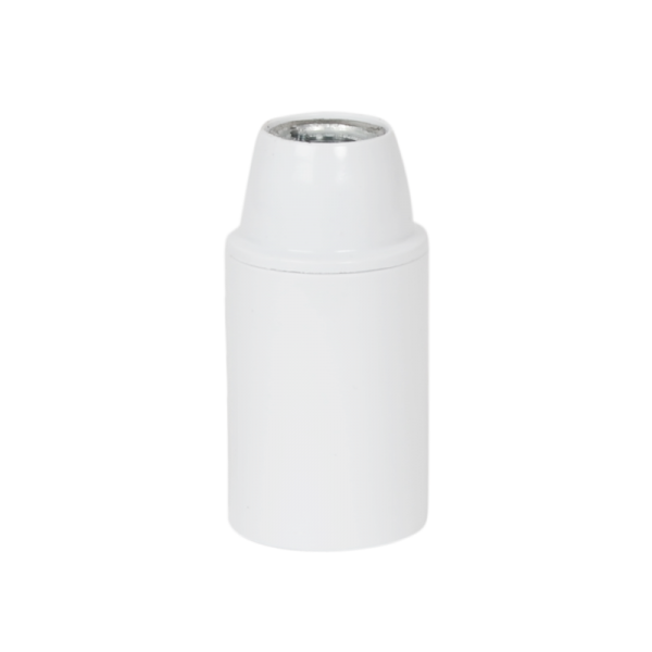 Lampenfassung E14 Thermoplast Glattmantel Weiss