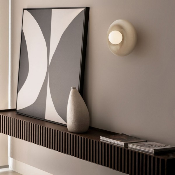 Keramik Wand- und Deckenlampe Orbis - clay | atelier mond