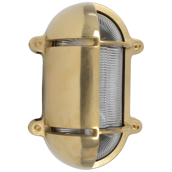 Wandlampe Line Oval Messing 245x172 E27 | Foresti & Suardi