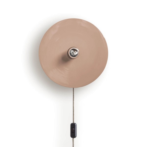 Keramik Wandlampe Deimos mit Anschlusskabel - nude | atelier mond