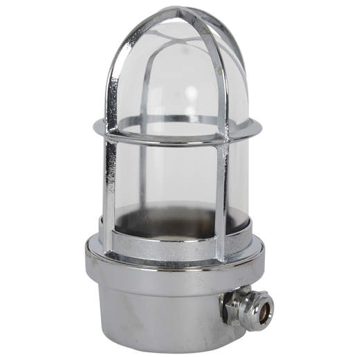 Wand- und Deckenleuchte Chrome gerade E27 | Foresti & Suardi
