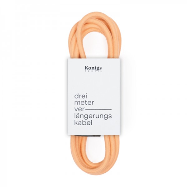 Verlängerungskabel Textil Orange "Tea" TO431