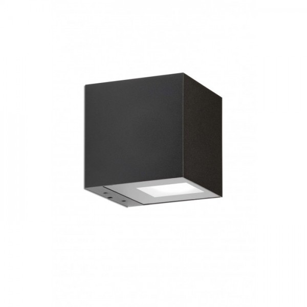 Aussenwandlampe Arca W100 single schwarz