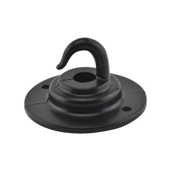 Haken Aluguss Schwarz