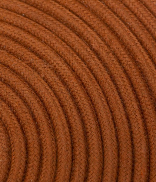 Stoffkabel in Rostbraun