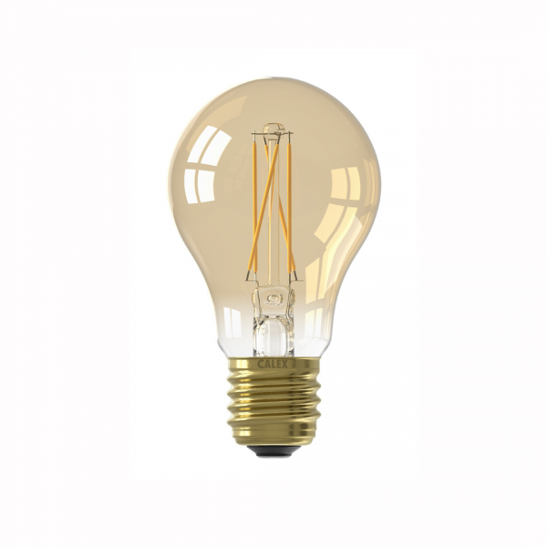 LED Full Glass Filament A60 Gold 7.5W E27 | Calex