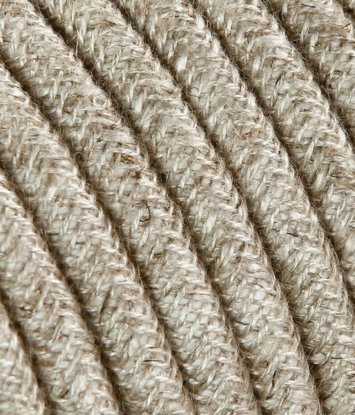 Textilkabel Baumwolle hell, 3 x 1.5mm²