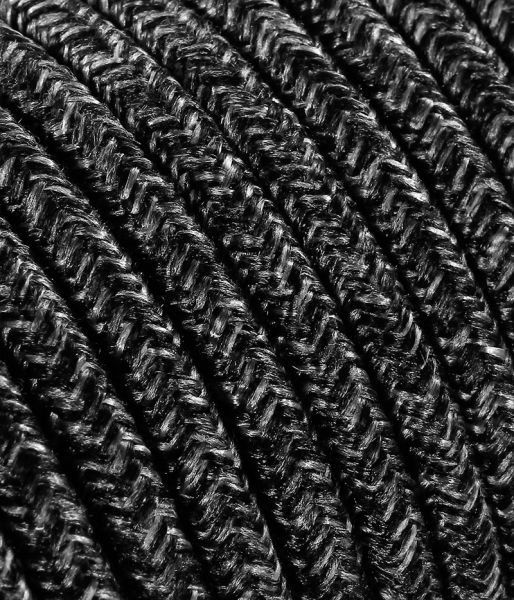 Textilkabel Baumwolle dunkelgrau TO403, 2 x 0,75mm²