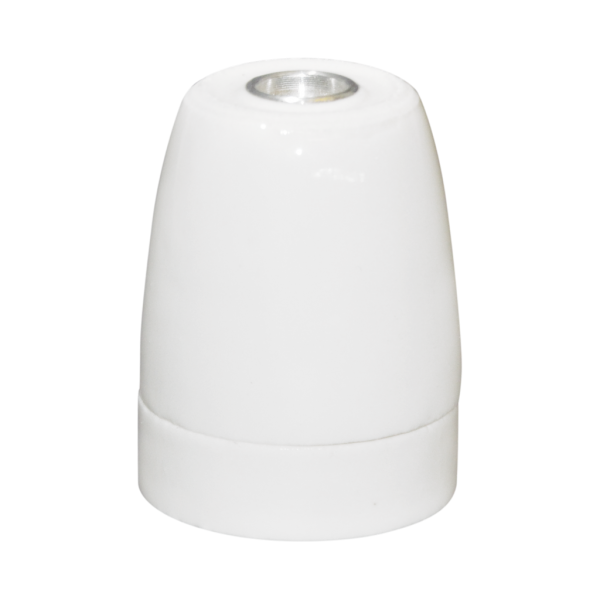 Lampenfassung E27 Porzellan Weiss "classic"