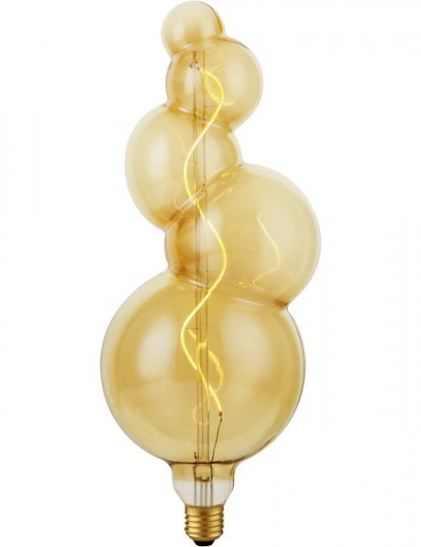 LED E27 Filament XXL Flex Bubble-5 125x345mm 230V 200Lm 4W 2000K Gold Dimmbar