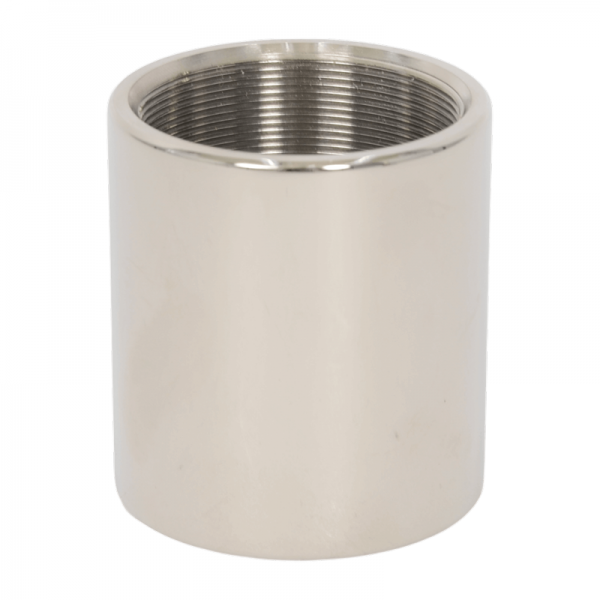 Fassungshülse E27 Nickel Glanz