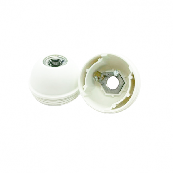 Dome E27 Kunsstoff Weiss