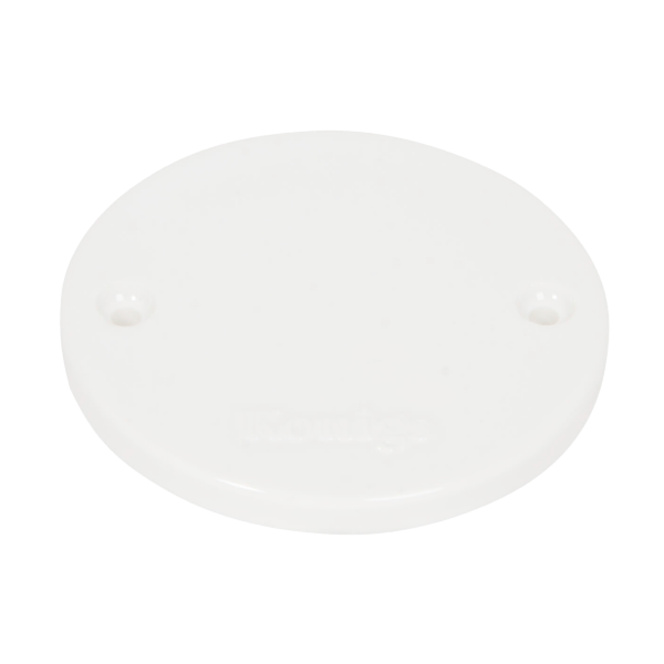 Blinddeckel Porzellan Weiss