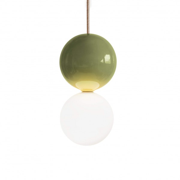 Keramik Pendellampe Mizar S - sage | atelier mond