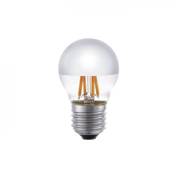 LED Ball Spiegelkopf silber 4W 250lm E27