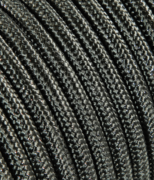 Textilkabel Anthrazit Metallic TO455, 3 x 0,75mm²