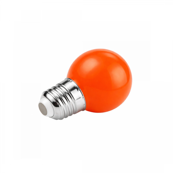 LED Filament Ball G45x68 Lamp 230V 1W E27 Polycarbonat bruchfest Rot