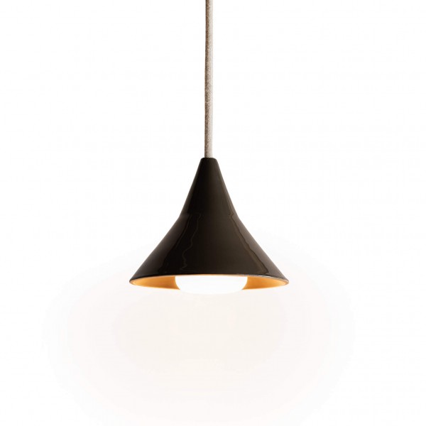 Keramik Pendellampe Aurea S ash | atelier mond